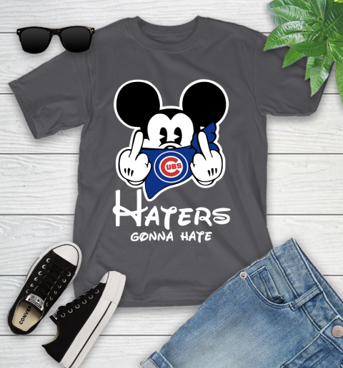 MLB Chicago Cubs Haters Gonna Hate Mickey Mouse Disney Baseball T Shirt_000 Youth T-Shirt 6