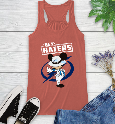 NHL Hey Haters Mickey Hockey Sports Tampa Bay Lightning Racerback Tank 3