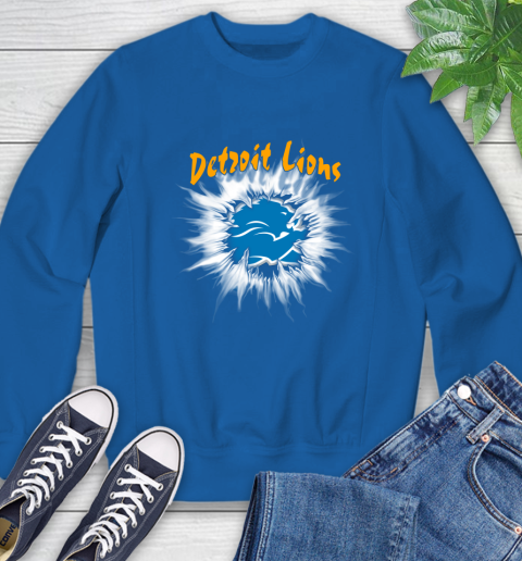 Detroit Lions NFL Football Adoring Fan Rip Sports Sweatshirt 9