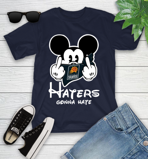 NBA Phoenix Suns Haters Gonna Hate Mickey Mouse Disney Basketball T Shirt Youth T-Shirt 2