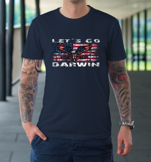 Let's go Darwin America Flag Eagle T-Shirt 10