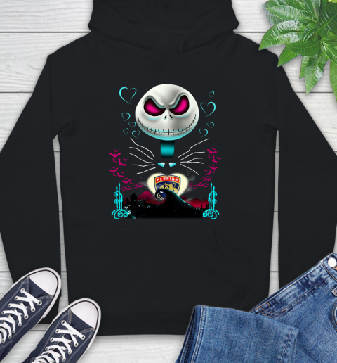 NHL Florida Panthers Jack Skellington Sally The Nightmare Before Christmas Hockey Hoodie