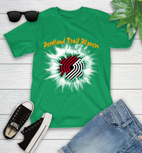 Portland Trail Blazers NBA Basketball Rip Sports Youth T-Shirt - Image 9