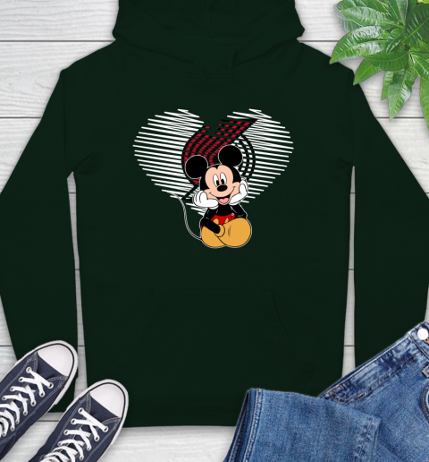 NBA Portland Trail Blazers The Heart Mickey Mouse Disney Basketball Hoodie 12