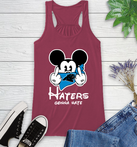NFL Carolina Panthers Haters Gonna Hate Mickey Mouse Disney Football T Shirt_000 Racerback Tank 7