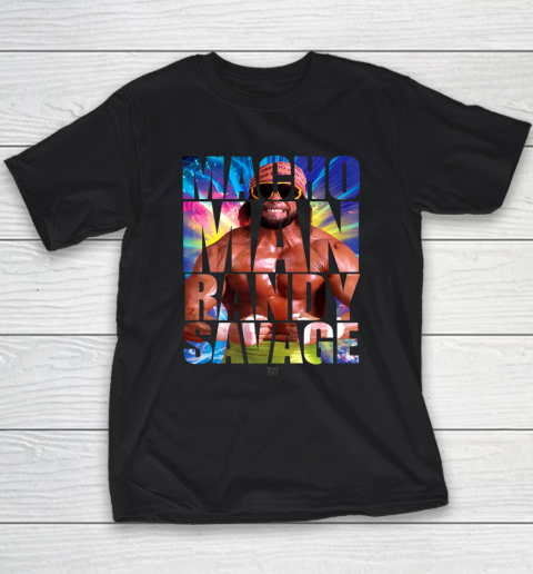 Randy Macho Man Savage WWE Disco Splash Youth T-Shirt 1