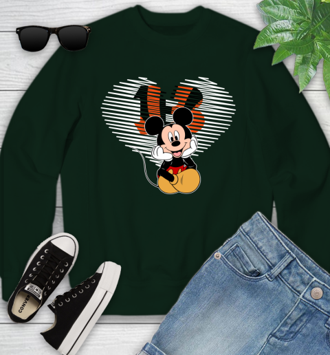 NFL Cincinnati Bengals The Heart Mickey Mouse Disney Football T Shirt_000 Youth Sweatshirt 9