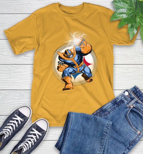 Pittsburgh Steelers NFL Football Thanos Avengers Infinity War Marvel T-Shirt 2