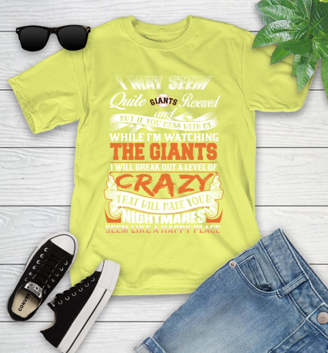 San Francisco Giants MLB Baseball Don't Mess With Me While I'm Watching My Team Youth T-Shirt 10