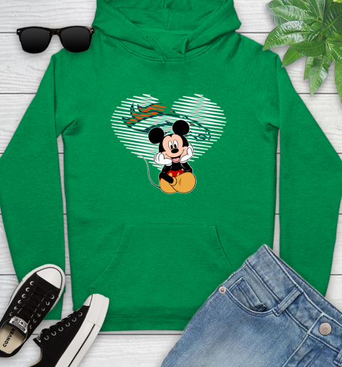 NFL Denver Broncos The Heart Mickey Mouse Disney Football T Shirt_000 Youth Hoodie 9