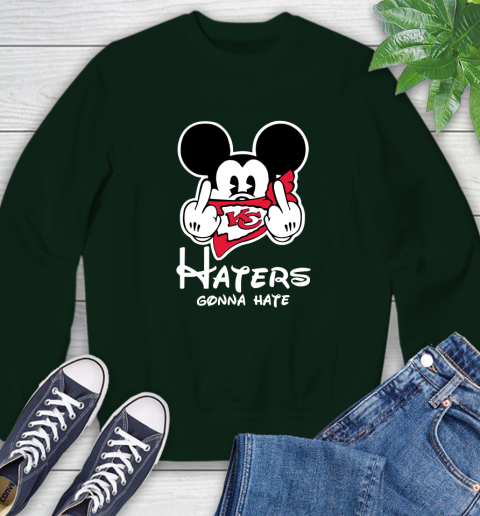 NFL Kansas City Chiefs Haters Gonna Hate Mickey Mouse Disney Football T Shirt_000 Sweatshirt 12