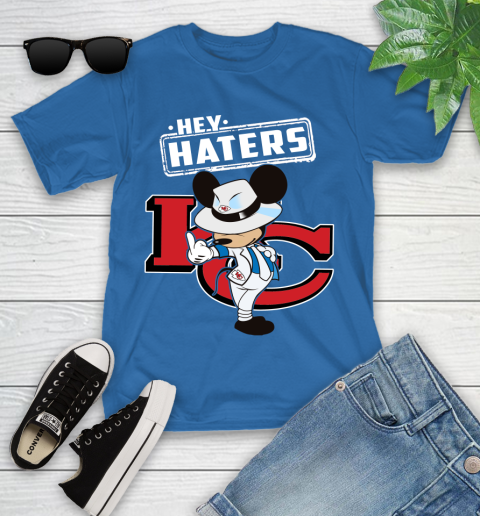 NFL Hey Haters Mickey Football Sports Kansas City Chiefs Youth T-Shirt 12