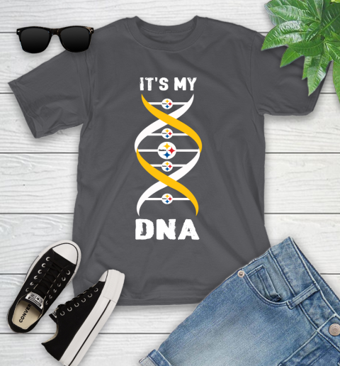 Pittsburgh Steelers NFL Football It's My DNA Sports Youth T-Shirt - Image 7