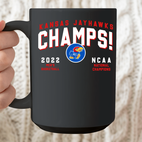 Kansas Jayhawks Championship Ceramic Mug 15oz