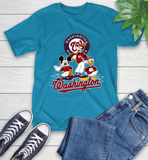 MLB Washington Nationals Mickey Mouse Donald Duck Goofy Baseball T Shirt T-Shirt 9