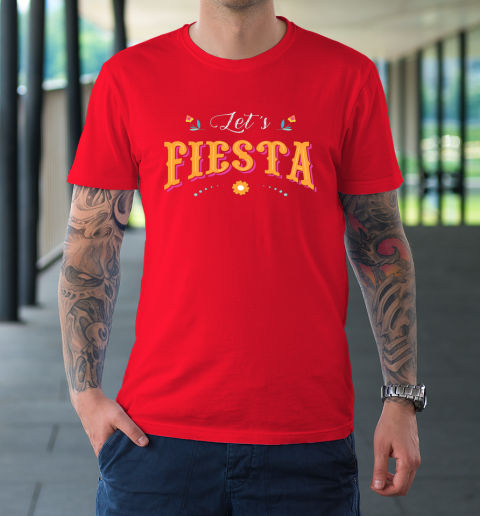 Cinco De Mayo Party Lets Fiesta Mexican Typography T-Shirt 8