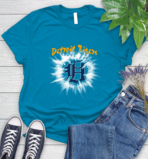 Detroit Tigers MLB Baseball Adoring Fan Rip Sports Women's T-Shirt 10
