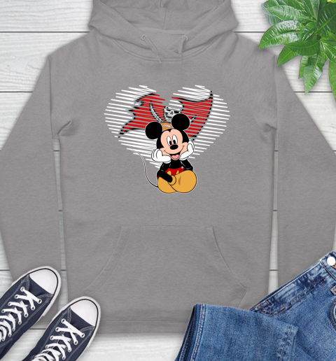NFL Tampa Bay Buccaneers The Heart Mickey Mouse Disney Football T Shirt_000 Hoodie 6