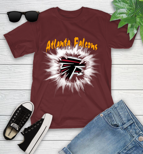 Atlanta Falcons NFL Football Adoring Fan Rip Sports Youth T-Shirt 14