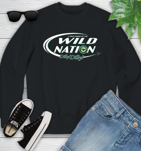 NHL A True Friend Of The Minnesota Wild Dilly Dilly Hockey Sports Youth Sweatshirt