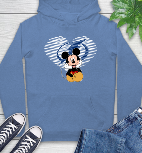 NHL Tampa Bay Lightning The Heart Mickey Mouse Disney Hockey Hoodie 11