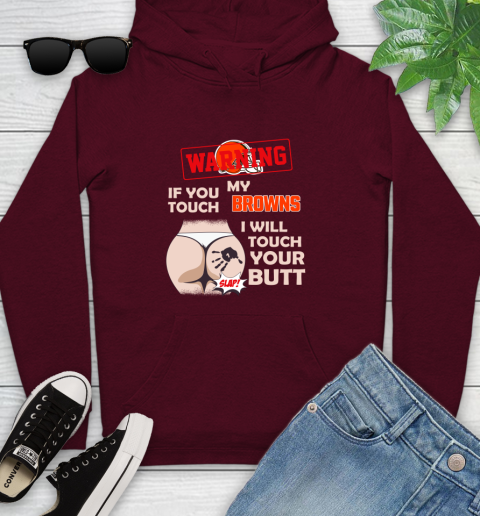 Atlanta Falcons NFL Football Warning If You Touch My Team I Will Touch My Butt Youth Hoodie 7