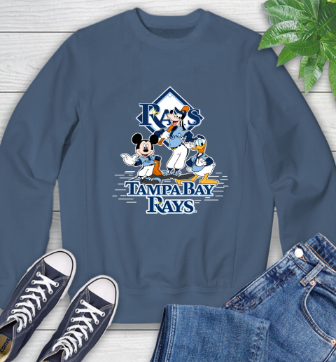 MLB Tampa Bay Rays Mickey Mouse Donald Duck Goofy Baseball T Shirt Sweatshirt 8