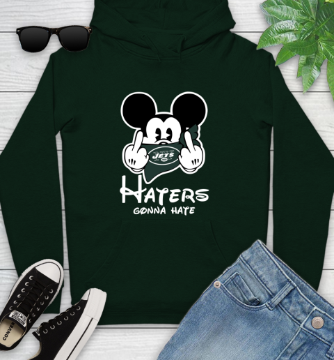 NFL New York Jets Haters Gonna Hate Mickey Mouse Disney Football T Shirt Youth Hoodie 14