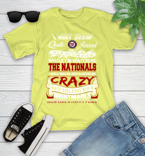 Washington Nationals MLB Baseball Don't Mess With Me While I'm Watching My Team Youth T-Shirt 10