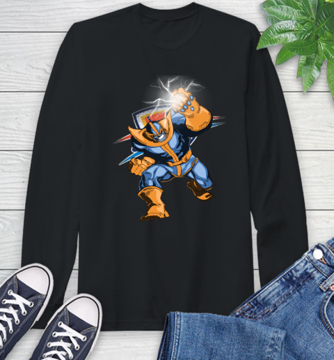 Oklahoma City Thunder NBA Basketball Thanos Avengers Infinity War Marvel Long Sleeve T-Shirt