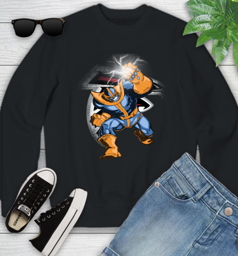 Atlanta Falcons NFL Football Thanos Avengers Infinity War Marvel Youth Sweatshirt