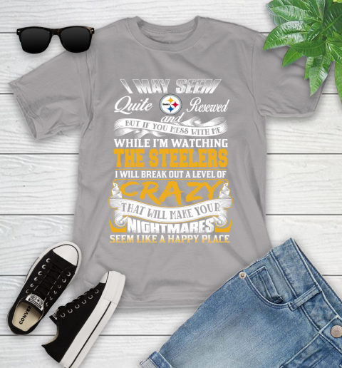 Pittsburgh Steelers NFL Football Don't Mess With Me While I'm Watching My Team Youth T-Shirt 4