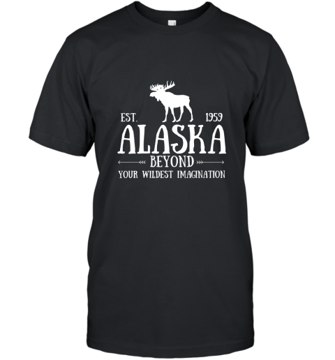 Moose Alaska Sweatshirt Last Frontier Alaska Sweatshirt Bear T-Shirt