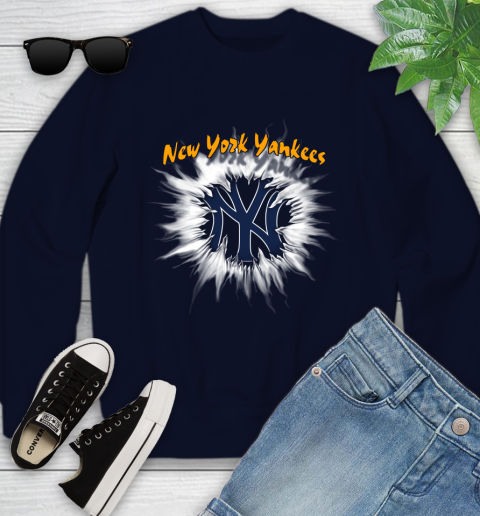 New York Yankees MLB Baseball Adoring Fan Rip Sports Youth Sweatshirt 2