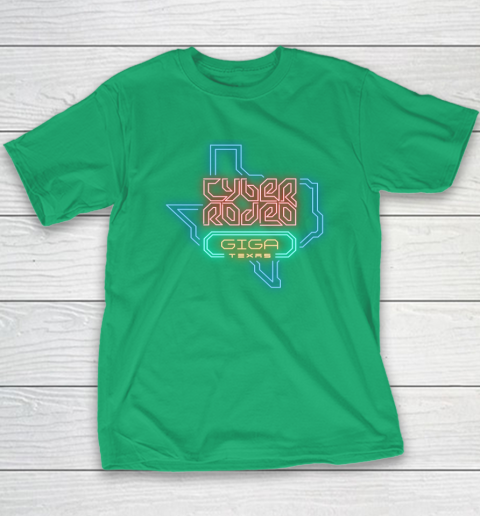 Cyber Rodeo Shirt Elon Musk Giga Texas Tesla Event Youth T-Shirt 4