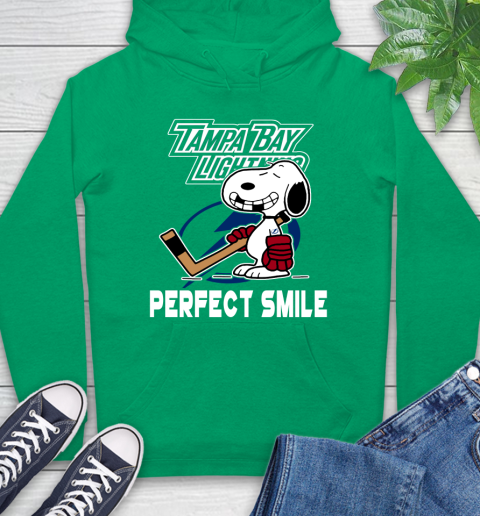 NHL Tampa Bay Lightning Snoopy Perfect Smile The Peanuts Movie Hockey T Shirt Hoodie 8