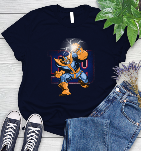 New York Giants NFL Football Thanos Avengers Infinity War Marvel Women's T-Shirt 2