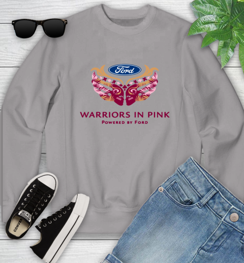 Ford cares warriors in pink Youth Sweatshirt 2