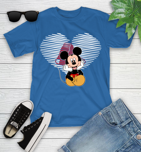 MLB Boston Red Sox The Heart Mickey Mouse Disney Baseball T Shirt_000 Youth T-Shirt 12