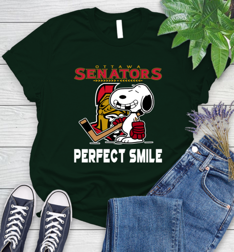 NHL New York Rangers Snoopy Perfect Smile The Peanuts Movie Hockey T Shirt Women's T-Shirt 6
