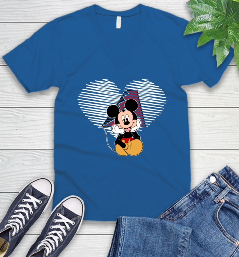 MLB Arizona Diamondbacks The Heart Mickey Mouse Disney Baseball T Shirt_000 V-Neck T-Shirt 5