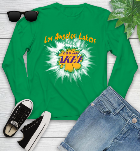 Los Angeles Lakers NBA Basketball Rip Sports Youth Long Sleeve 7