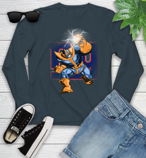 New York Giants NFL Football Thanos Avengers Infinity War Marvel Youth Long Sleeve 9