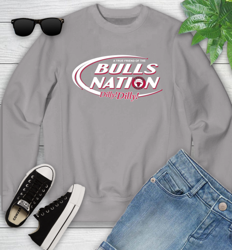 NBA A True Friend Of The Chicago Bulls Dilly Dilly Basketball Sports Youth Sweatshirt 3