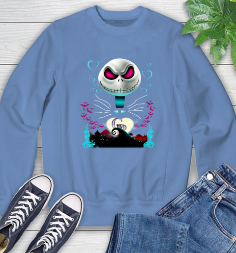 MLB Colorado Rockies Jack Skellington Sally The Nightmare Before Christmas Baseball Sweatshirt 11