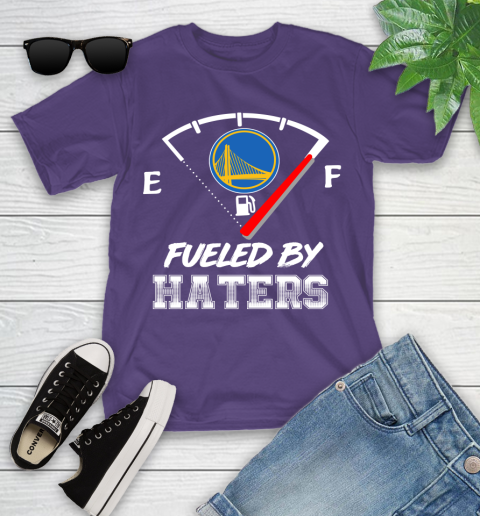 Golden State Warriors NBA Basketball Fueled By Haters Sports Youth T-Shirt 3