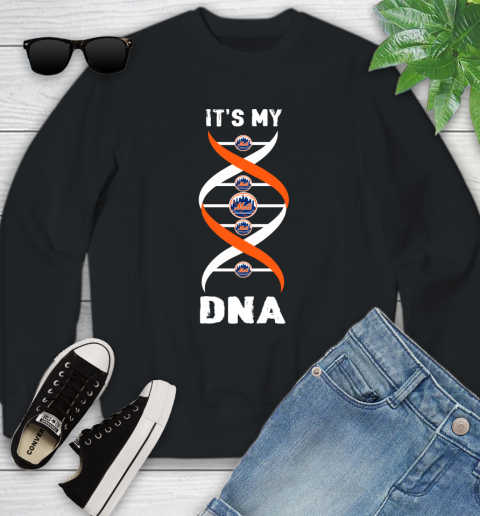 New York Mets MLB Baseball It's My DNA Sports Youth Sweatshirt
