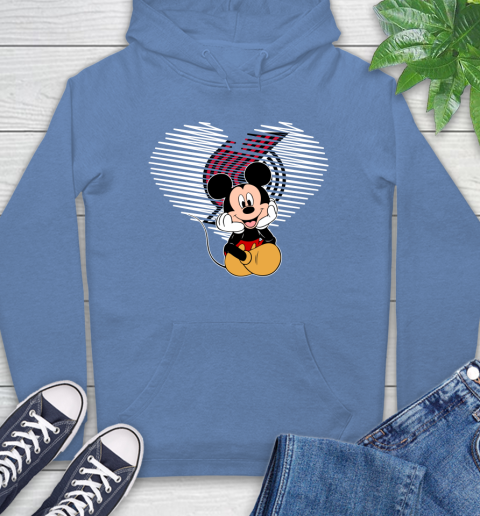 NBA Portland Trail Blazers The Heart Mickey Mouse Disney Basketball Hoodie 11
