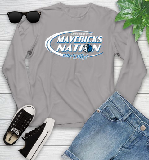 NBA A True Friend Of The Dallas Mavericks Dilly Dilly Basketball Sports Youth Long Sleeve 5