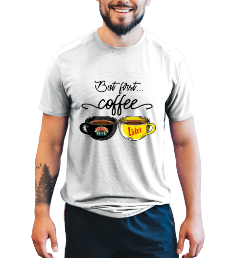 Friends TV Show T Shirt, Friends Shirt, Central Perk Luke's Coffee T Shirt, But First Coffee Tshirt